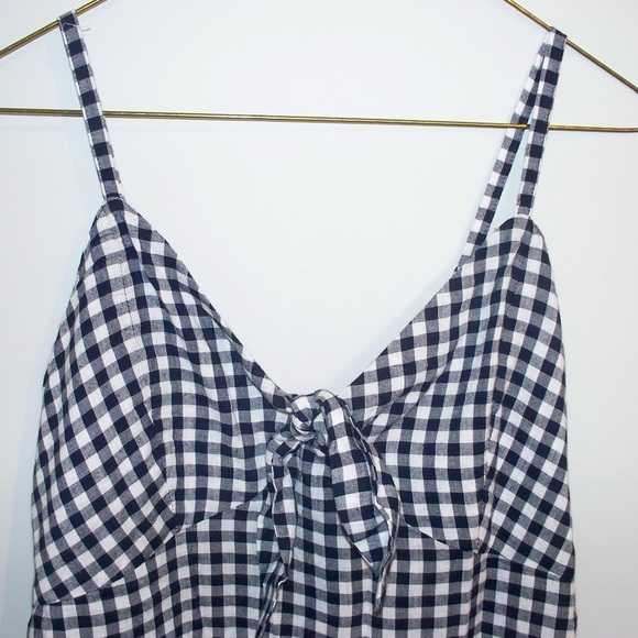 gingham tie front top - Picture 2 of 3